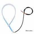 Motorcycle running water steering ambience light showing colour transition effects on handlebars