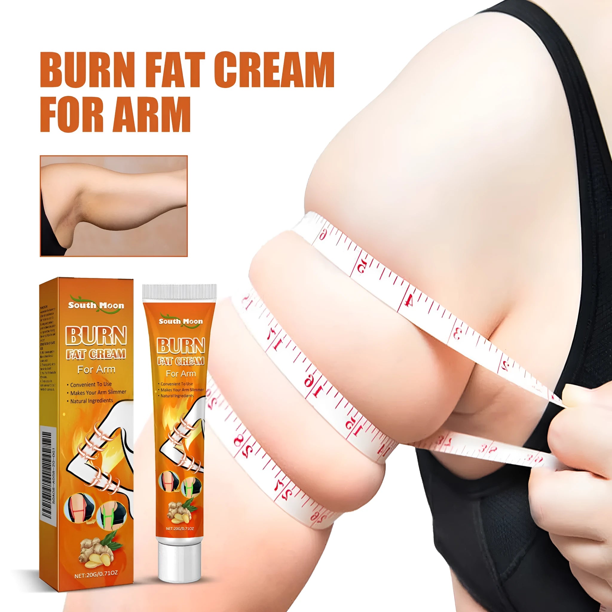 20g tube of body firming cream with peppermint oil and Sophora flavescens.