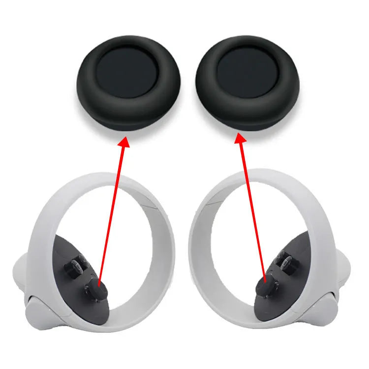 Black silicone glasses accessories set with temple sleeves, handle grips, and eye mask