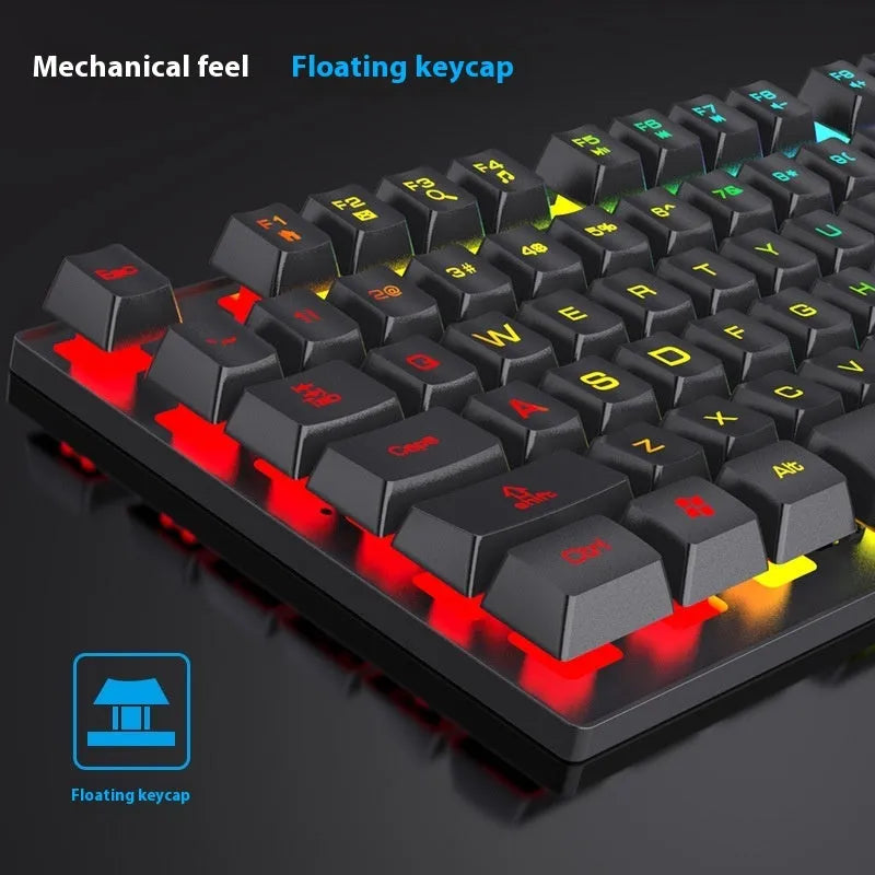 Black portable gaming keyboard with backlit keys and compact 37.5cm design