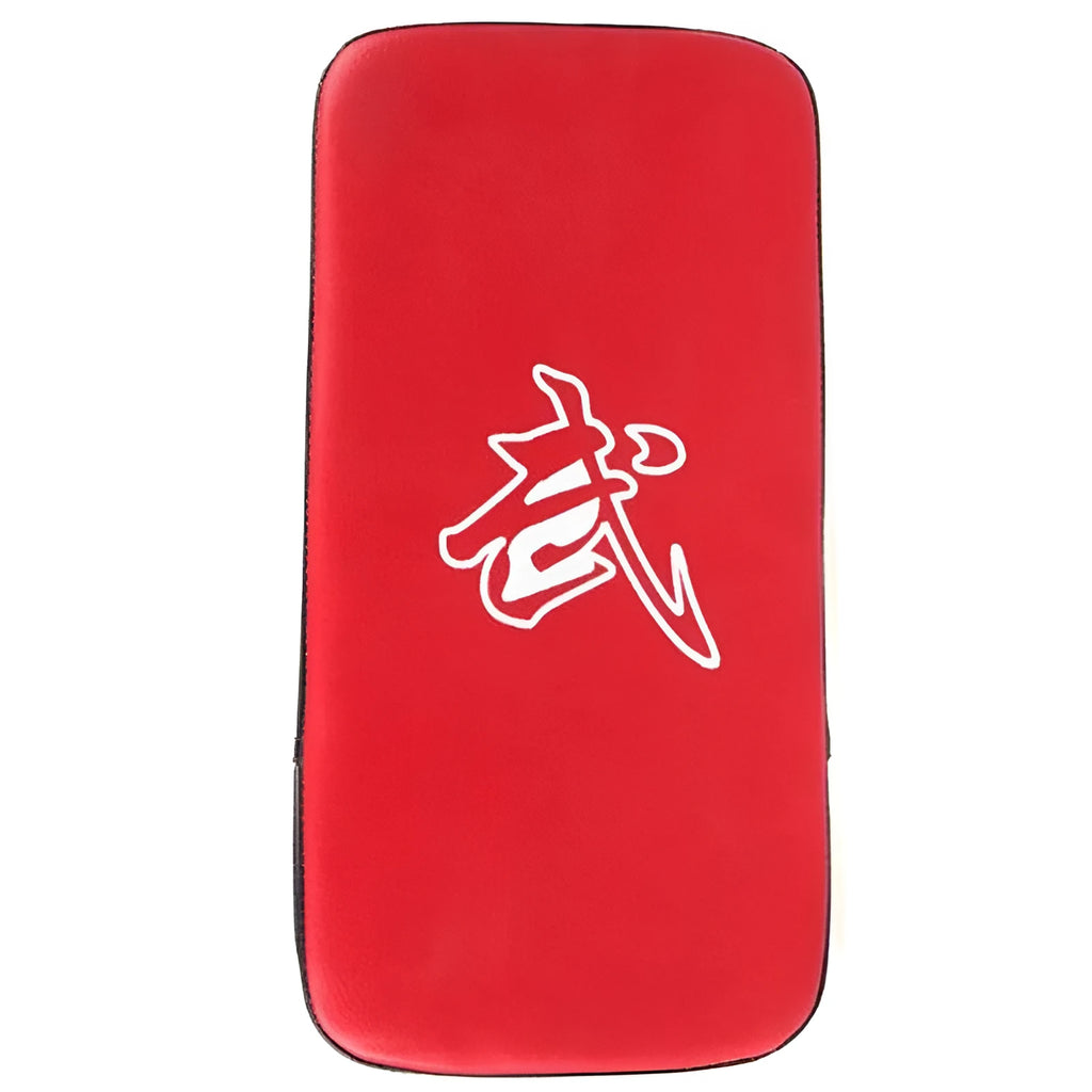 Thickened blue square foot boxing pad in vertical stance for Sanda training