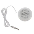 Mini portable pillow speaker audio accessory for high fidelity home use, single unit