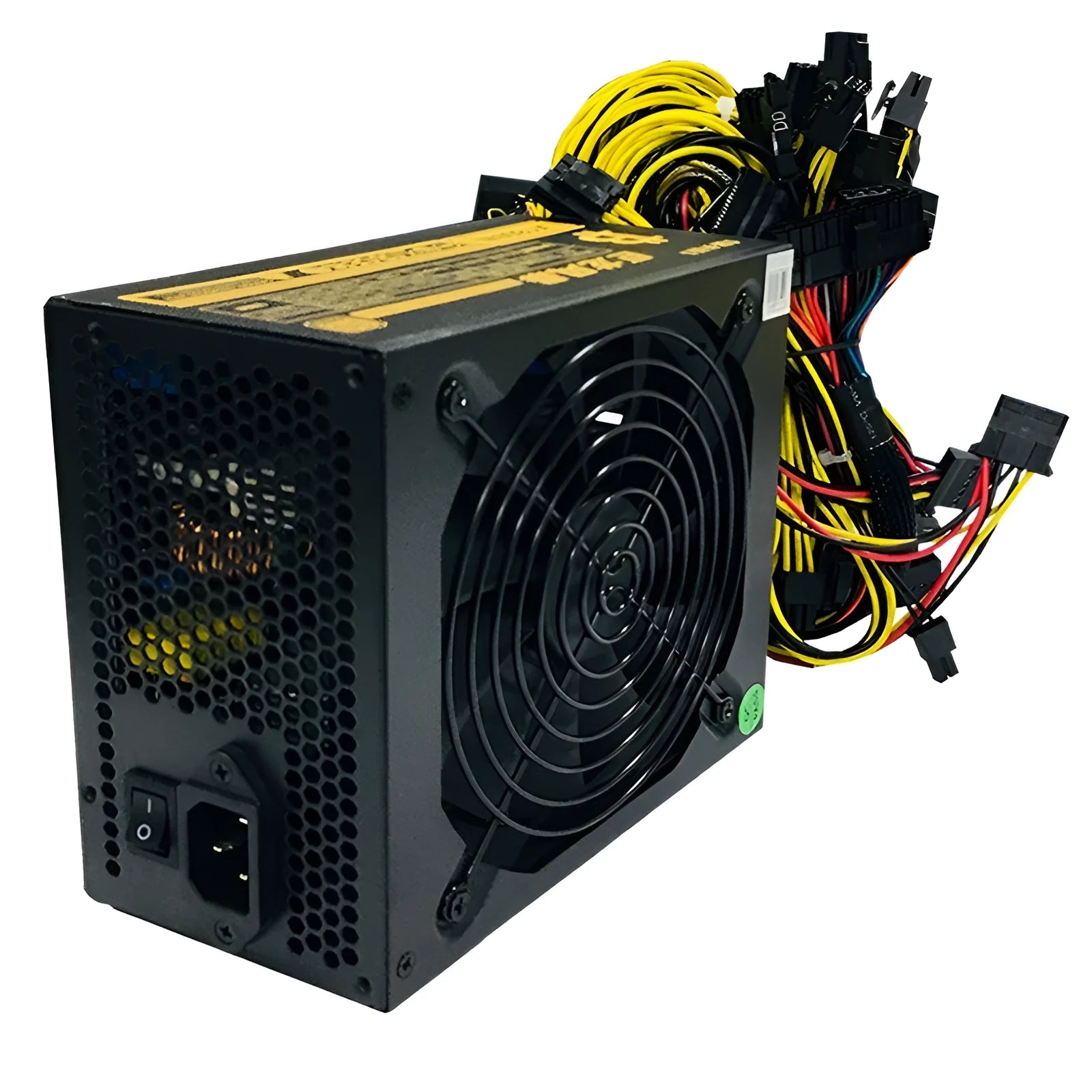 Black server power supply unit with high wattage rating for AMD CPU systems.