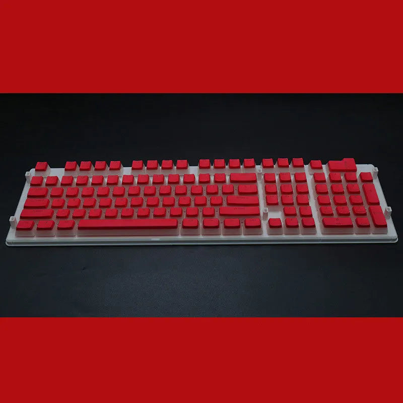 108-key pudding keycap set with transparent sides for mechanical keyboards in various colour options