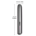 Moon shadow grey wireless hair straightener with tourmaline ceramic plates and temperature control