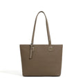Genuine leather women's tote bag in retro style with organisational compartments