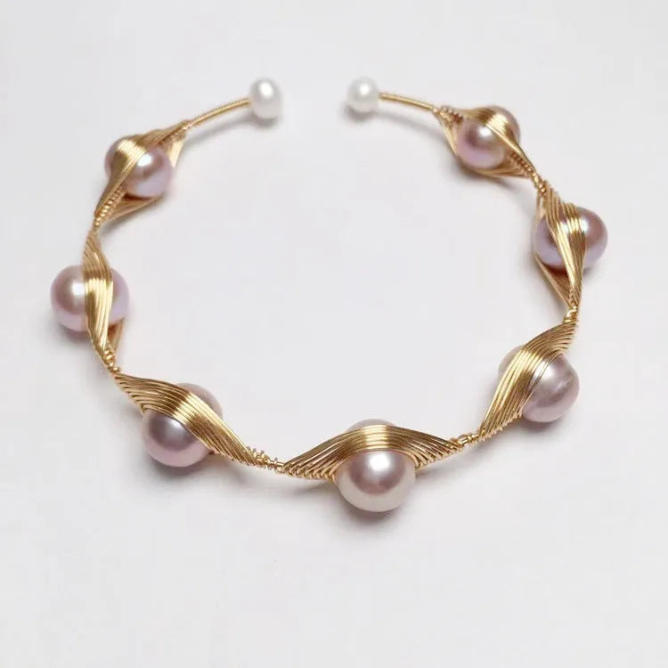 Freshwater pearl bracelet unisex design first model colour for travel commemoration gift
