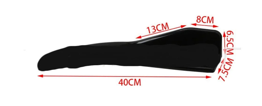 General Motors car front and rear carbon fibre deflector kit with mounting screws