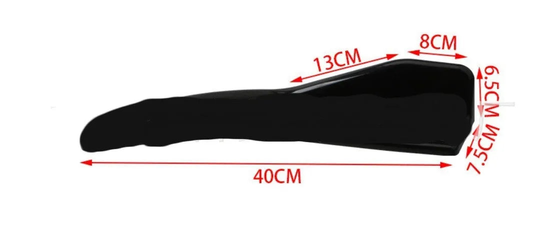 General Motors car front and rear carbon fibre deflector kit with mounting screws
