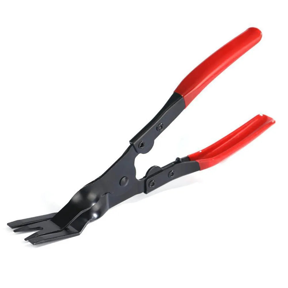 Blue automotive trim removal pliers with 235mm forged steel construction for door panel clips