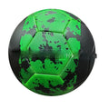 No 5 PVC machine sewn football in black and blue for training competition children outdoor