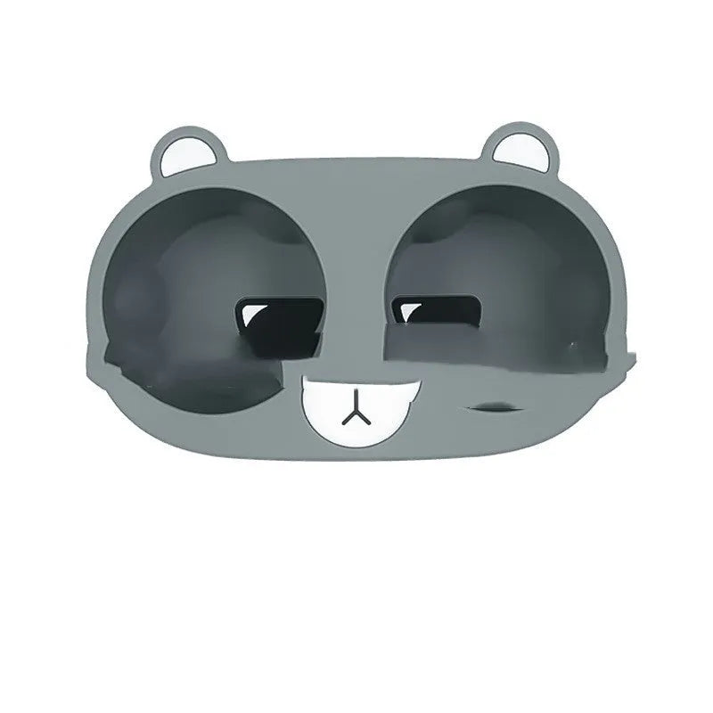 Silicone cup holder limiter with cartoon pattern for car centre console anti-shake stabilisation