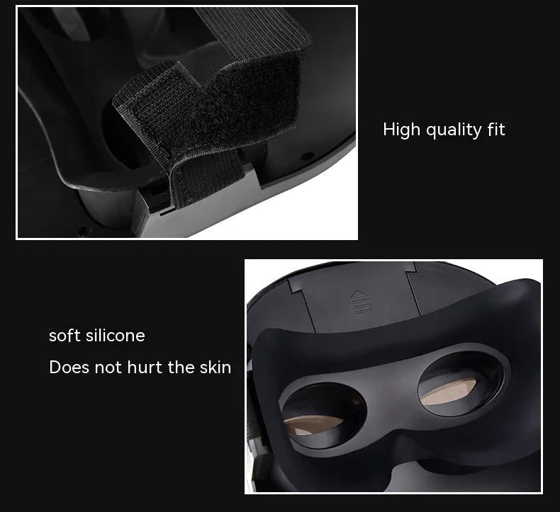 LED luminous face mask with full colour display showing character design, featuring gesture control sensor and comfortable silicone interior