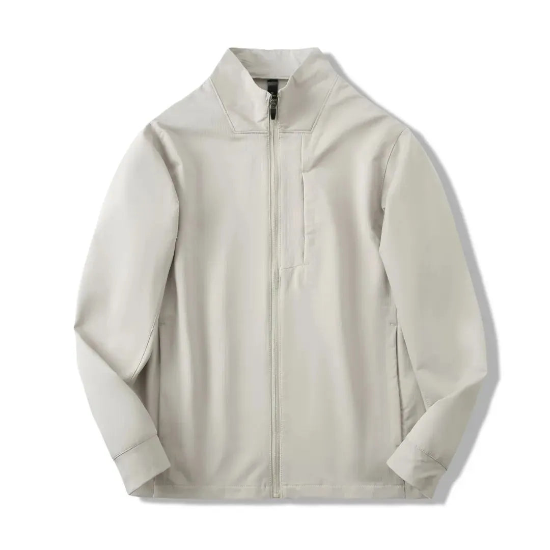 Men's stand collar casual jacket in polyester available in multiple colours and sizes