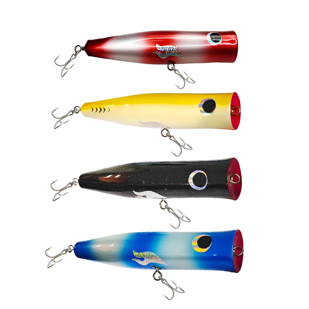 Wooden bionic fishing lure 20.5cm in yellow colour for sea fishing outdoor sports