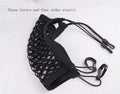 Black elastic car pet fence with nylon hooks for middle seat isolation, available in three styles.