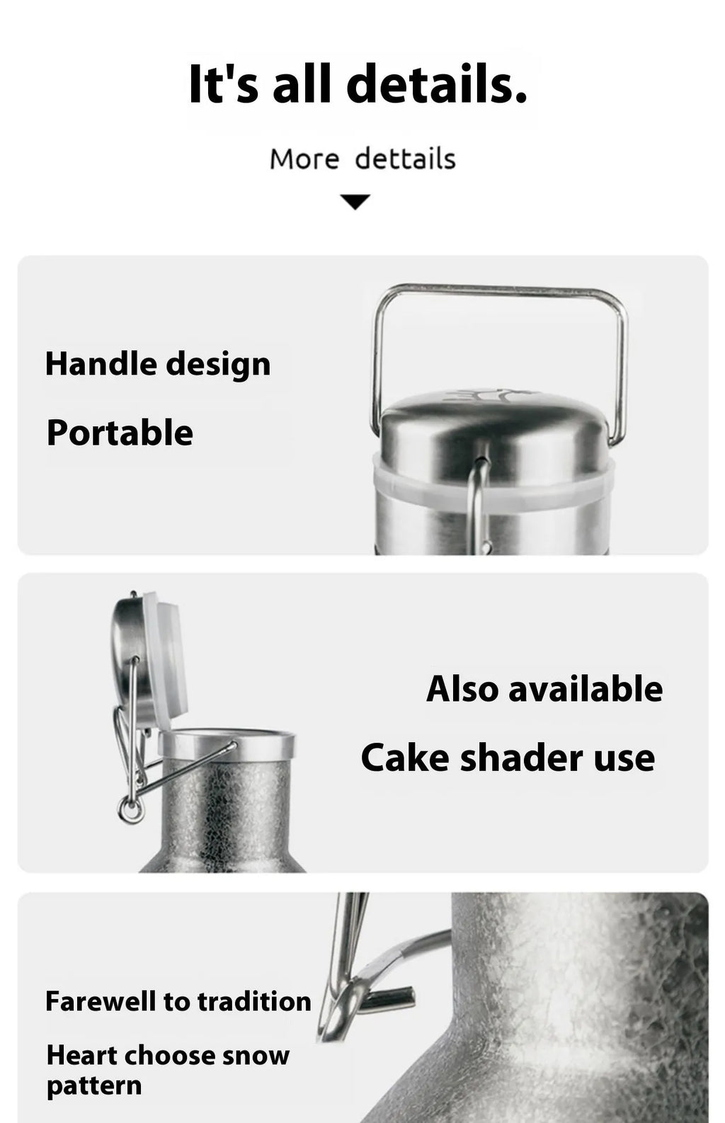 Stainless steel thermal pot with large capacity for outdoor and portable use.