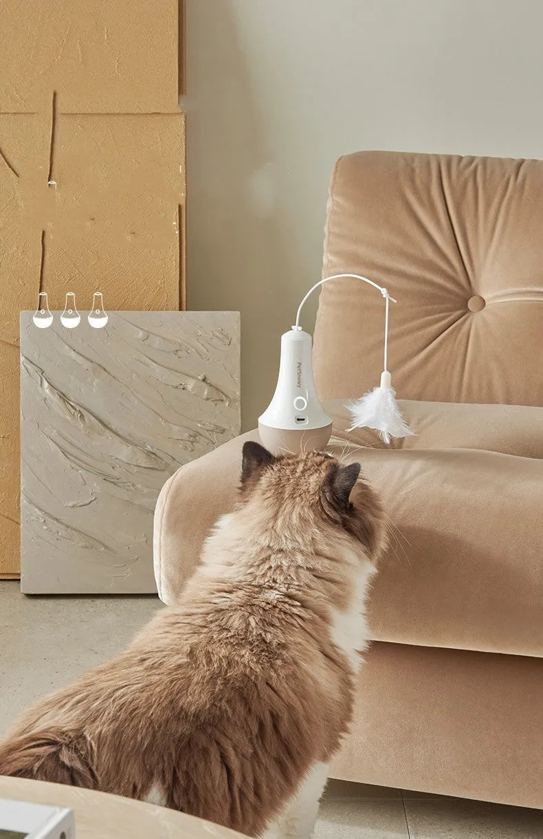 Intelligent Tumbler Electric Cat Toy with Type-C charging and ABS body