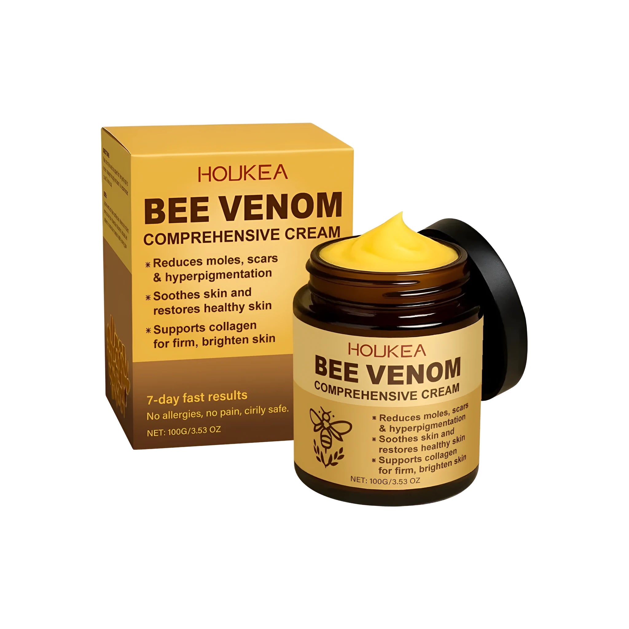 100g jar of skin repair cream with bee venom, mint leaves and avocado oil
