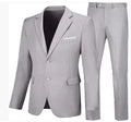 Men's slim fit wedding dinner suit set in viscose with jacket and trousers, available in multiple colours and sizes M to 5XL