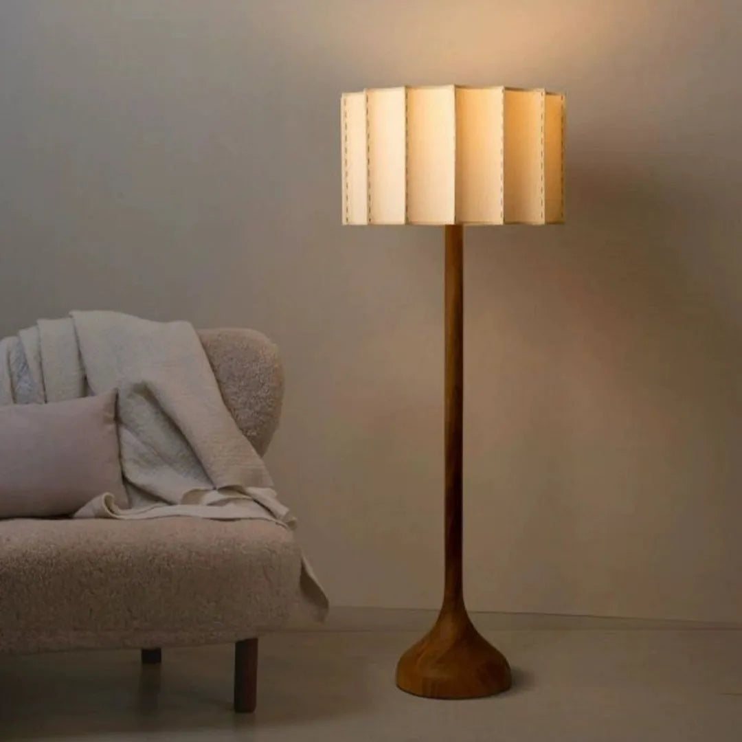 Japanese-style solid wood table lamp, 32 x 50cm, three colour light source, 220V, for living room or bedside table