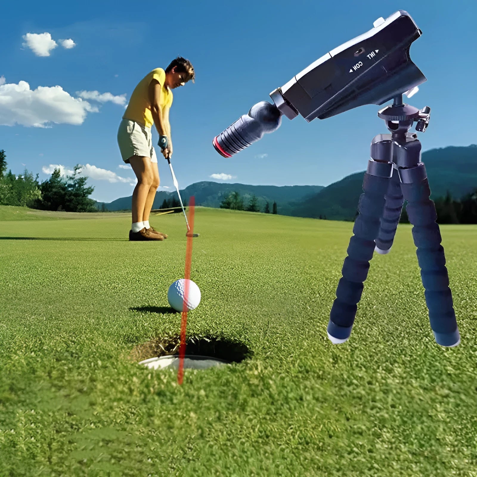 Golf putter laser aiming instrument accessory with style options for putting alignment practice