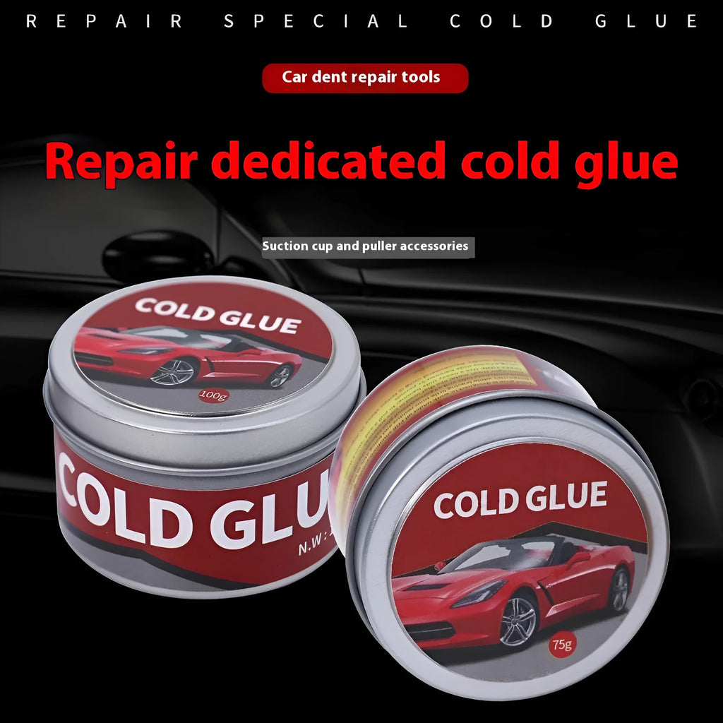 Tube of automobile depression repair cold glue for car body dent and scratch restoration