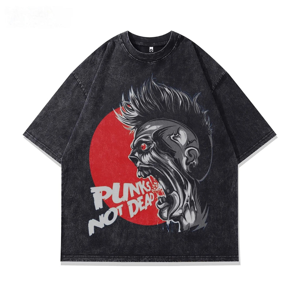 Men's short sleeve cotton t-shirt with printed character pattern design in loose fit