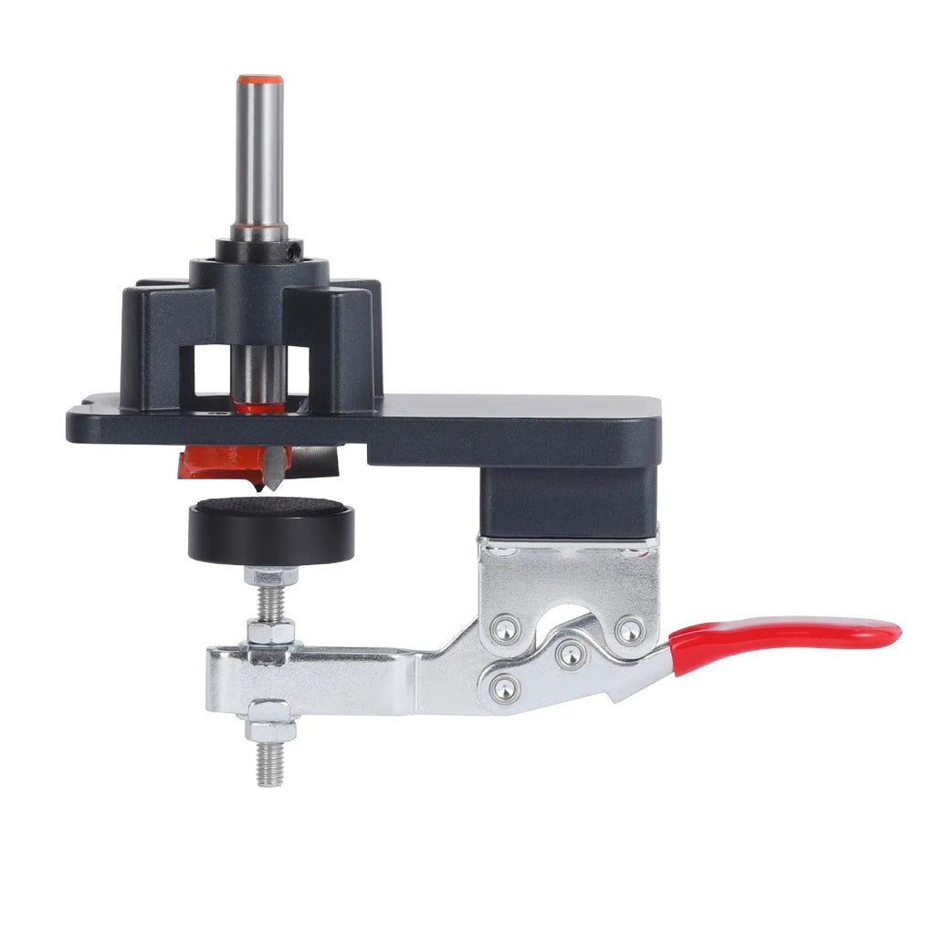 35mm hinge tapper punch locator with aluminium body, 35mm hole opener and 30mm maximum cutting depth