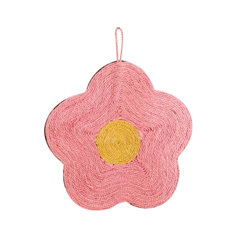 Sisal fibre cat scratching board in a choice of six animal and flower pattern colours.