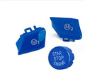 Red and blue M1 M2 steering wheel button accessories for BMW F30 and F34 models