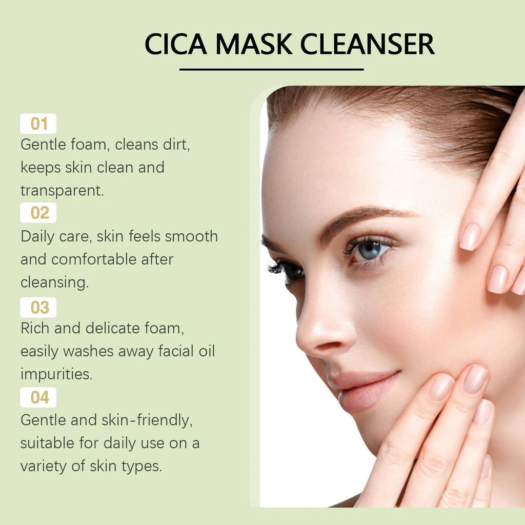 120g tube of Centella Asiatica Soothing Facial Cleanser with plant extract formula