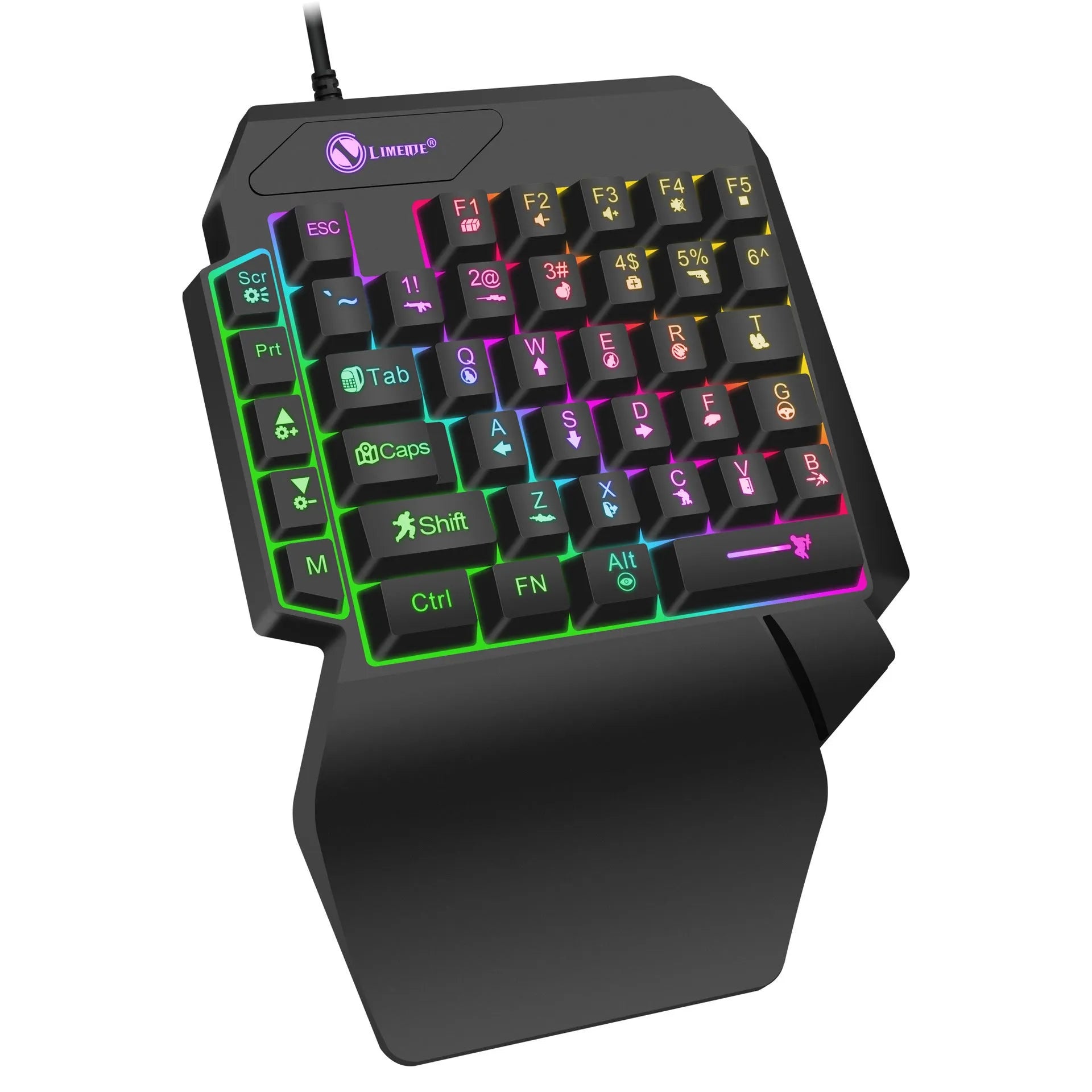 GK103S one-handed keyboard converter with 1.2 metre cable for gaming setups