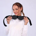 Grey outline Bluetooth sleeping eye mask with polyester construction
