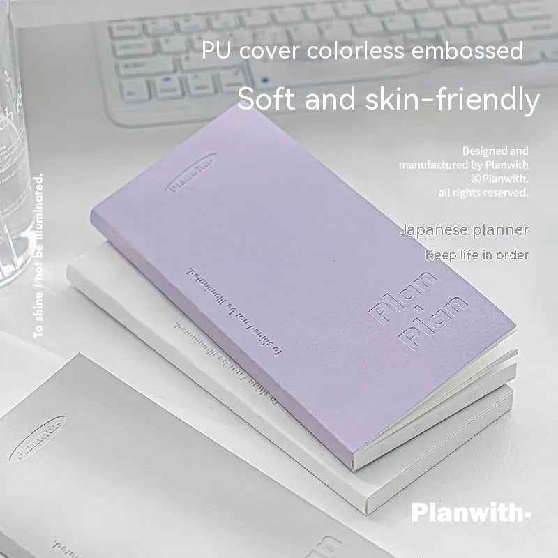 A4 embossed visual daily meter book notebook showing five colour options