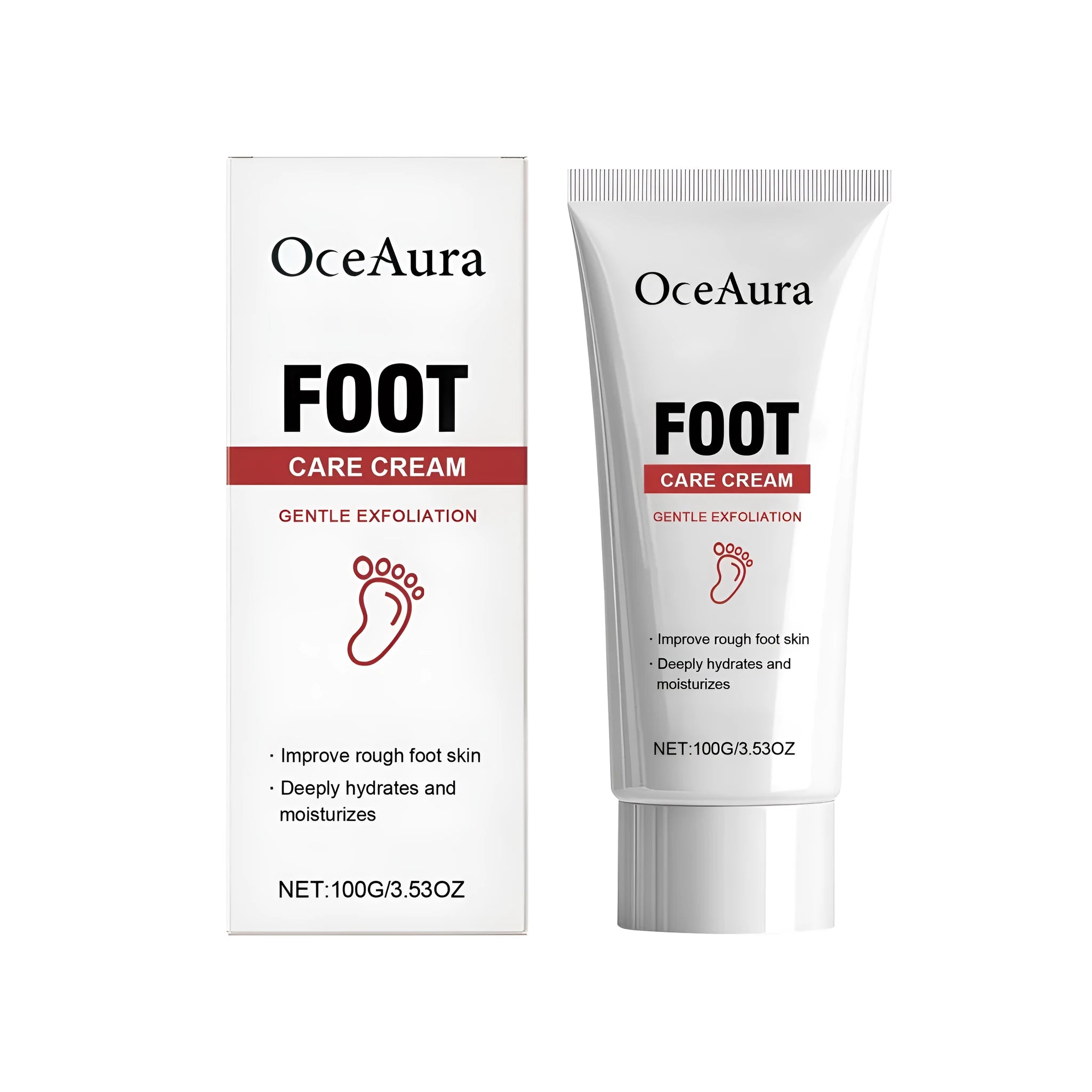 100g tube or jar of moisturising foot cream with aloe and vitamin C
