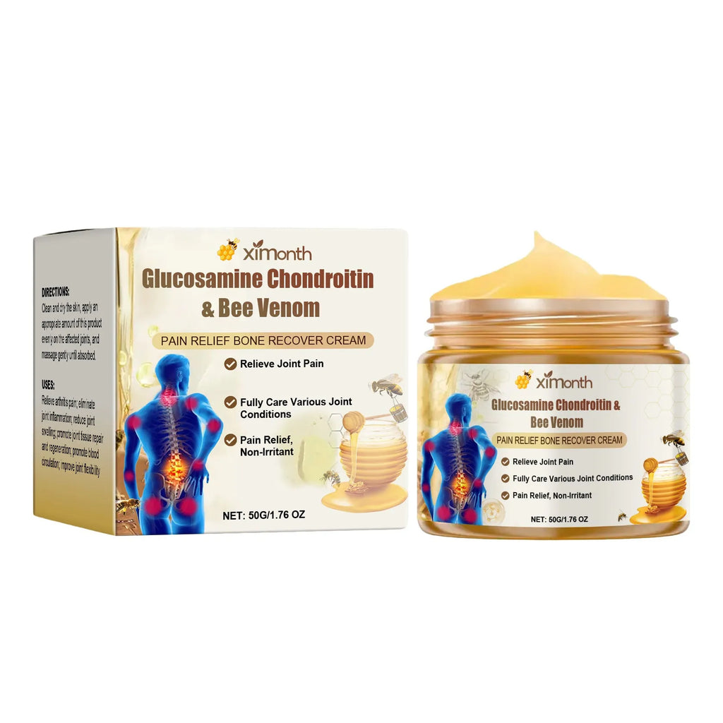 50g jar of joint neck cream with bee venom and chondroitin sulfate ingredients