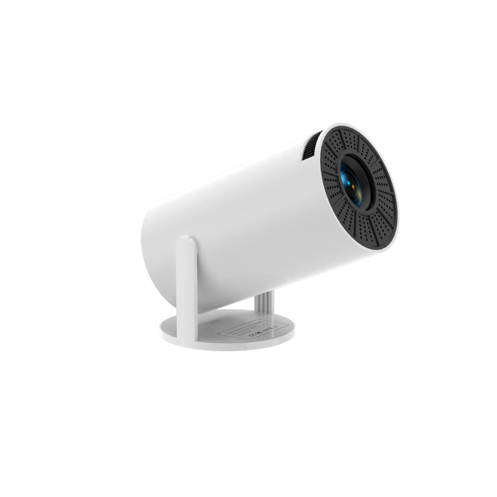 White HD 720p portable mini projector with Android system and 120ANSI brightness