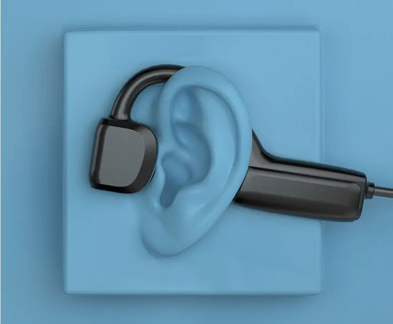 G1 wireless Bluetooth sports headset with open ear design in black colour
