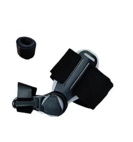 Mechanical adjustable ABS hallux valgus corrector with toe splitter on white background
