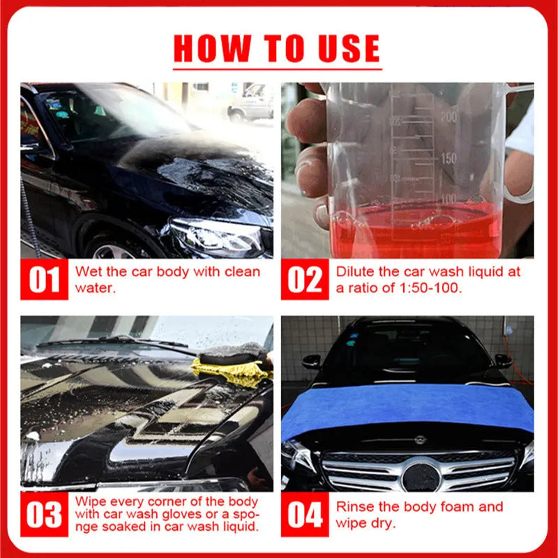 100ml super concentrated car decontamination and polishing cleaner with high foam formula