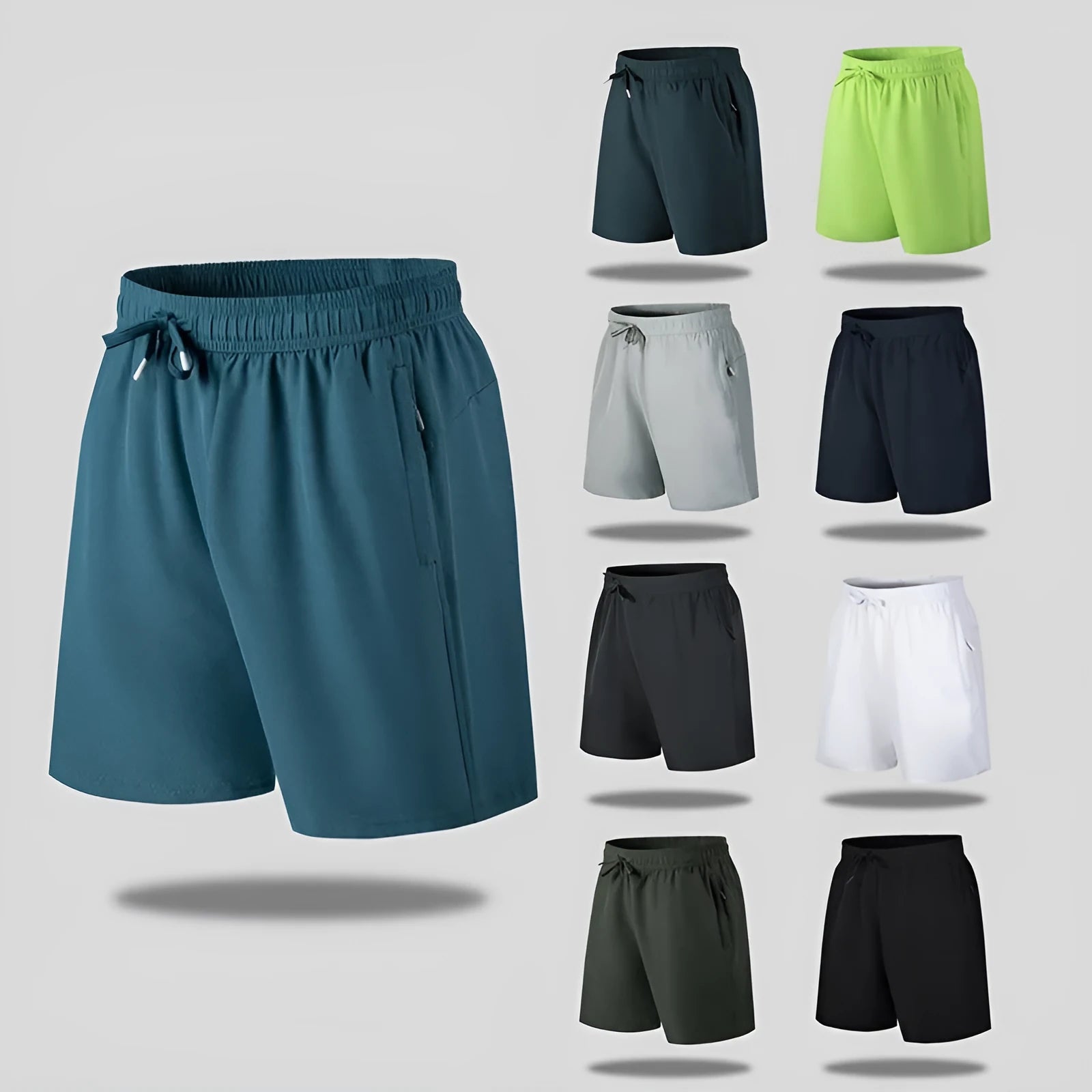 Men's quick-drying loose beach pants in polyester fabric with micro-elastic stretch