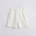 Men's cotton blend casual shorts in khaki colour with loose summer fit