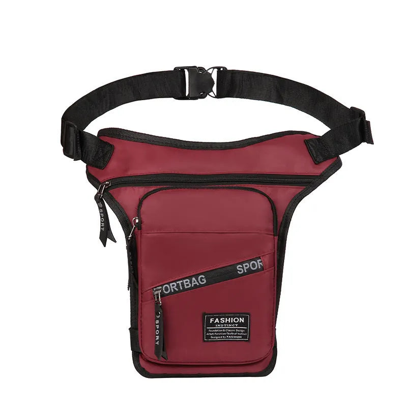 Men's nylon crossbody leg bag for cycling in multiple colour options