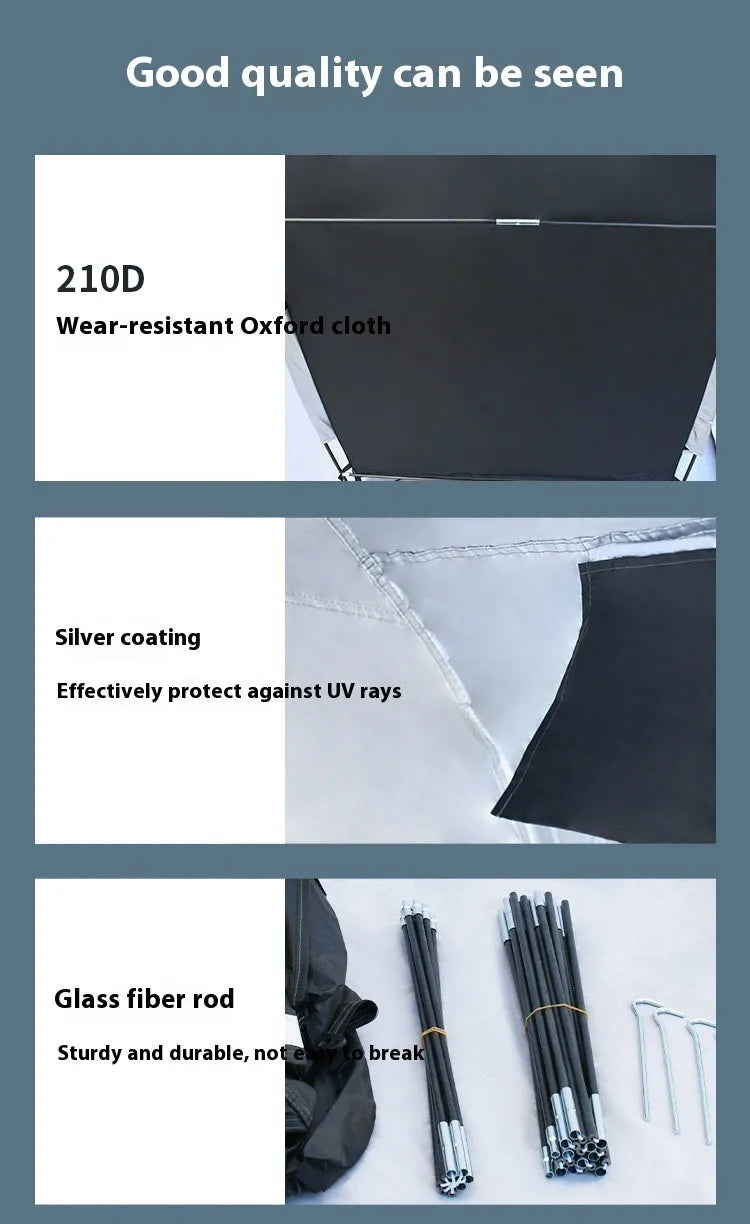 Black outdoor bicycle storage tent showing roof design for 2-3 bike weather protection