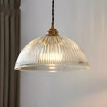 Nordic minimalist glass ceiling light in 20cm diameter with warm light for dining room