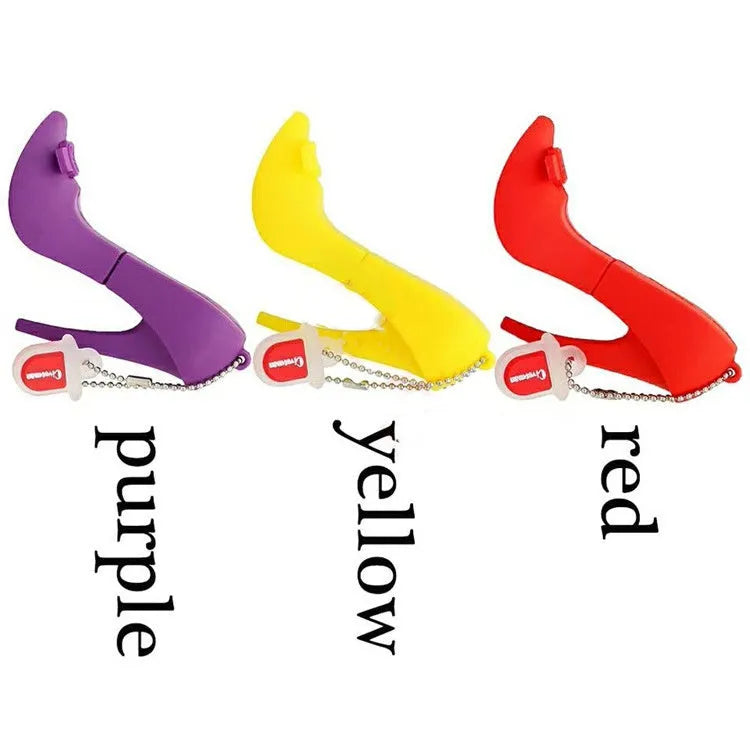 Red PVC fashion USB flash drive memory stick with push-pull design on white background.