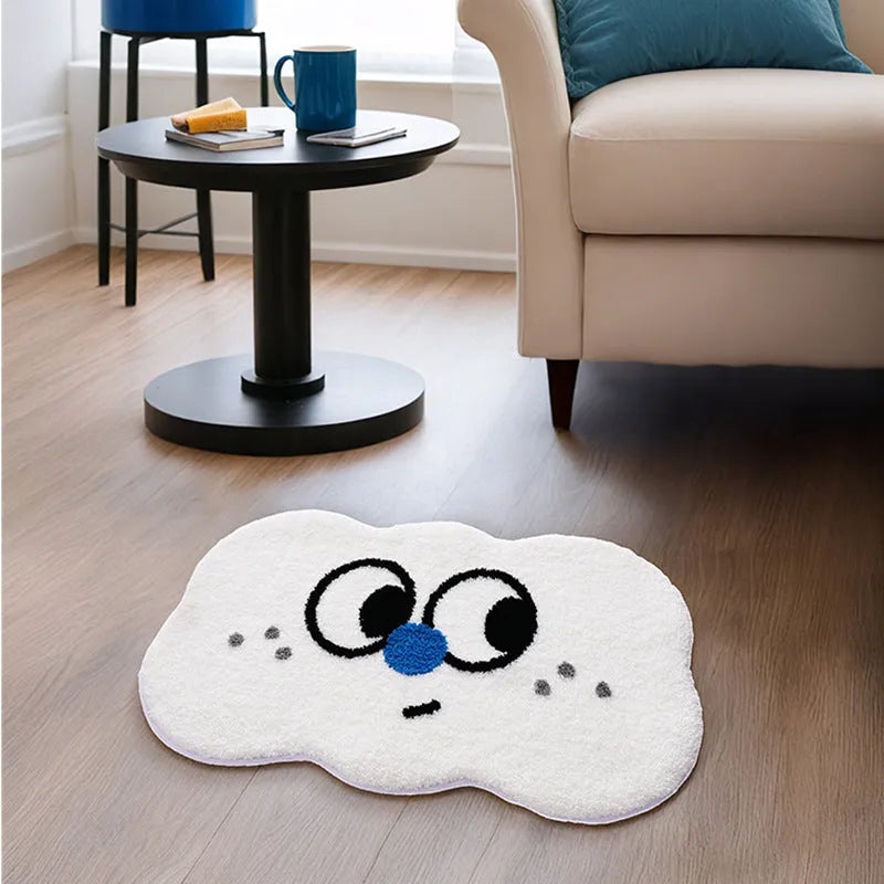 Cartoon anime printed bathroom mat in cashmere-like polyester with multiple colour options