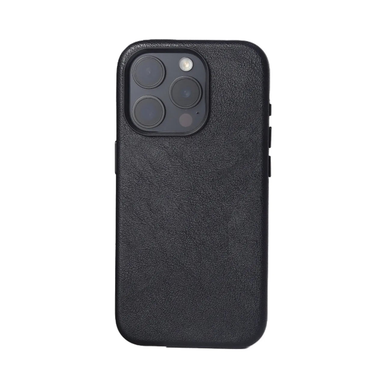 Genuine leather magnetic retro phone case for iPhone 12 to 16 series in brown colour