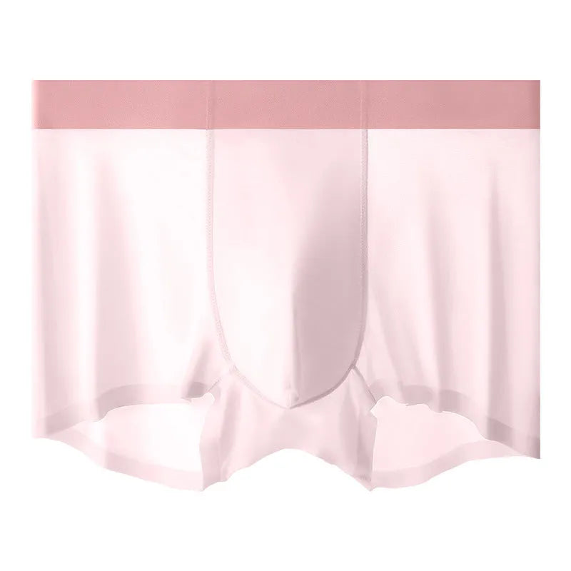 Men's solid colour Ice Silk shorts with graphene cooling and antibacterial features.